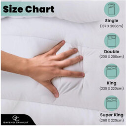 Gc Gaveno Cavailia Single Duvet 13.5 Tog Winter Warm Soft And Comfortable Quilt Duvet Hypoallergenic & Machine Washable - thumbnail 5
