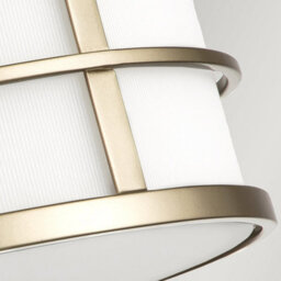 Luminosa Lighting Luminosa Fusion 3 Light Cylindrical Ceiling Light, Painted Natural Brass - thumbnail 4