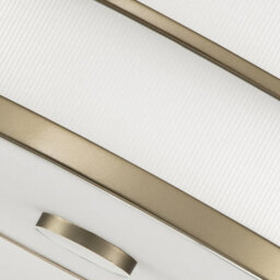 Luminosa Lighting Luminosa Fusion 3 Light Cylindrical Ceiling Light, Painted Natural Brass - thumbnail 3