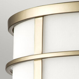 Luminosa Lighting Luminosa Fusion 3 Light Cylindrical Ceiling Light, Painted Natural Brass - thumbnail 2