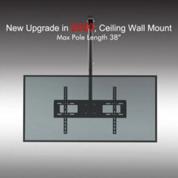 "Ceiling Mount Tv Wall Bracket Roof Rack Retractable Pole For 32""-70"" Flat Screen" - thumbnail 6