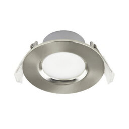 GoodHome Silver Mains-Powered Neutral White Led Round Decking Light - thumbnail 1