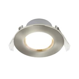 GoodHome Silver Mains-Powered Neutral White Led Round Decking Light - thumbnail 2