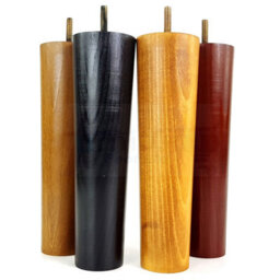 L&F Turned Wood Legs Oak Stain 230mm High Set Of 4 Replacement Furniture Bun Feet Settee Chairs Sofas Footstools M8 Pkc148 - thumbnail 8