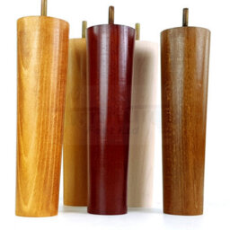 L&F Turned Wood Legs Oak Stain 230mm High Set Of 4 Replacement Furniture Bun Feet Settee Chairs Sofas Footstools M8 Pkc148 - thumbnail 9