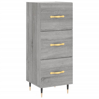 Berkfield Modern Sideboard Grey Sonoma 34.5X34X90 Cm Engineered Wood - image 1