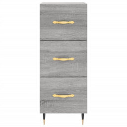 Berkfield Modern Sideboard Grey Sonoma 34.5X34X90 Cm Engineered Wood - thumbnail 6
