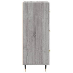 Berkfield Modern Sideboard Grey Sonoma 34.5X34X90 Cm Engineered Wood - thumbnail 7