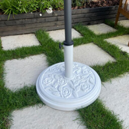Relsy White Stone Heavy Duty 9 Kg Resin Parasol Base - thumbnail 2
