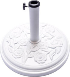 Relsy White Stone Heavy Duty 9 Kg Resin Parasol Base