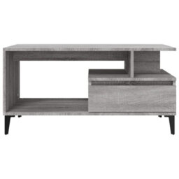 Berkfield Industrial Coffee Table Grey Sonoma 90X49X45 Cm Engineered Wood - thumbnail 6