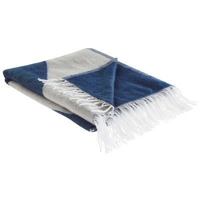 Beliani Blanket Halede 130 X 170 Cm Blue - image 1