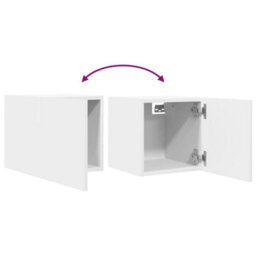 Berkfield Practical Wall Mounted Tv Cabinet White 30.5X30X30 Cm - thumbnail 7
