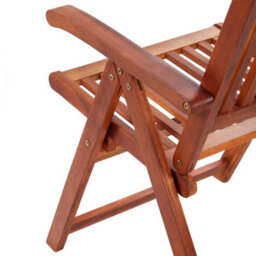 Berkfield Folding Garden Chairs 3 Pcs Solid Acacia Wood - thumbnail 8