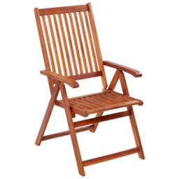 Berkfield Folding Garden Chairs 3 Pcs Solid Acacia Wood - thumbnail 2