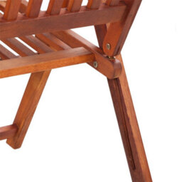 Berkfield Folding Garden Chairs 3 Pcs Solid Acacia Wood - thumbnail 7