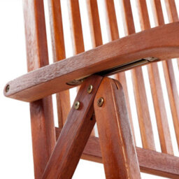 Berkfield Folding Garden Chairs 3 Pcs Solid Acacia Wood - thumbnail 6