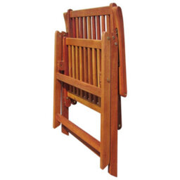 Berkfield Folding Garden Chairs 3 Pcs Solid Acacia Wood - thumbnail 5