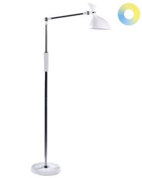 Beliani Floor Led Lamp 169 Cm White, Dimmable Dual Light Sources, Cct Tunable - thumbnail 3