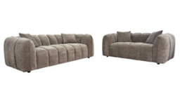 Venice Luxury Brand New Beige 3+2 Sofa Set - thumbnail 1