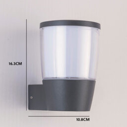 Harper Living Grey Modern Outdoor Wall Light (16.3 X 10.8 X 13.4Cm) - Ip54 - thumbnail 4