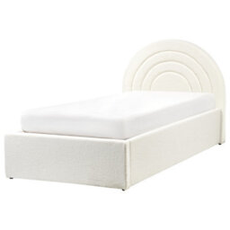 Beliani Kids Ottoman Bed Boucle Anet 90 X 200 Cm (Eu Single) Off-White - thumbnail 5