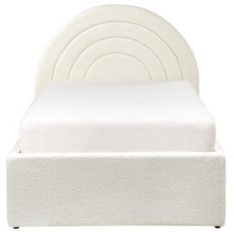 Beliani Kids Ottoman Bed Boucle Anet 90 X 200 Cm (Eu Single) Off-White - thumbnail 7
