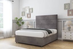 "Comfort Rosa Slate Naples Divan Bed Base No Drawers - 26"" Strutted  3' Single" - thumbnail 2