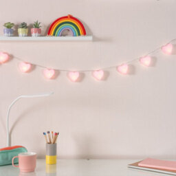 Valuelights Set Of 10 Kids Battery Powered Fairy String Lights With Hearts - thumbnail 4