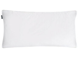 Beliani Bed Pillow 40 X 80 Cm White Cotton Duck Down Medium-Soft - Oeko-Tex Certified - thumbnail 1