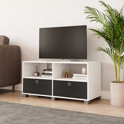 Urbn-Living Urbnliving - Black Tv Stand With 2 Drawers - image 1