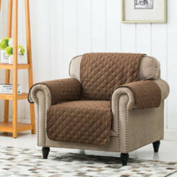 Brown Sofa Cover - 1 Seat Armchair - thumbnail 3
