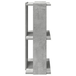Berkfield Elegant Bookcase 3-Tier Concrete Grey 60X30X80 Cm Engineered Wood - thumbnail 5