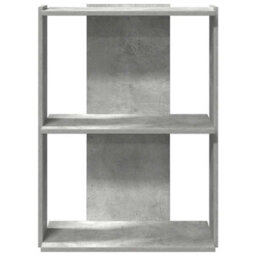 Berkfield Elegant Bookcase 3-Tier Concrete Grey 60X30X80 Cm Engineered Wood - thumbnail 4