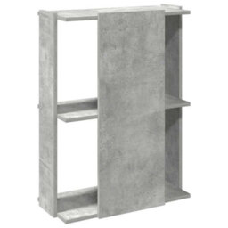 Berkfield Elegant Bookcase 3-Tier Concrete Grey 60X30X80 Cm Engineered Wood - thumbnail 6