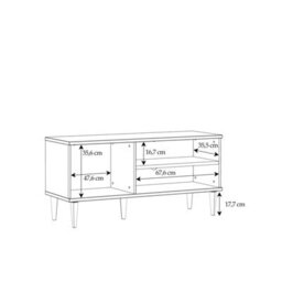 Wyld Haus Bergen Rattan Tv Unit Natural Weave 1 Door 2 Shelves 43-55In - thumbnail 9