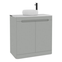Royal Bathrooms Venice 800mm Dove Grey Freestanding Bathroom Countertop Vanity Unit 2 Door With Milan Basin - thumbnail 7