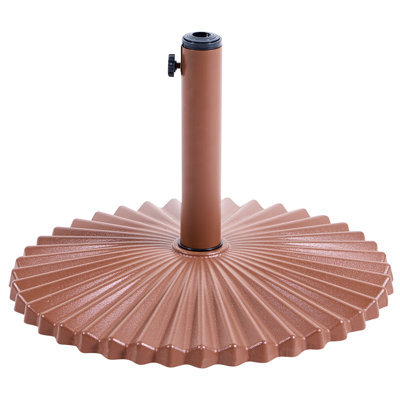 Beliani Parasol Base Carezza Brown Round 21 Kg - image 1