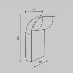 Luminosa Lighting Luminosa Stock Outdoor Wall Down Lamp Graphite 3000K 450Lm Ip65 - thumbnail 3