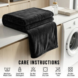 Pamposh Flannel Fleece Super King Size Throw Blankets Microfiber Solid Blankets Lightweight Plush Fleece Blanket Super King Size - thumbnail 9