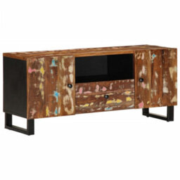 Berkfield Sturdy Tv Cabinet 105X33.5X46 Cm Solid Wood Reclaimed&engineered Wood - thumbnail 1