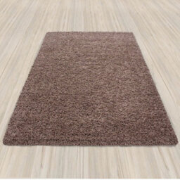 Uetian Soft Touch Thick Pile Shaggy Living Room Area Rug Small Rectangular Size Non Shedding Mocha 60X110 Cm 5Cm Thickness - thumbnail 5