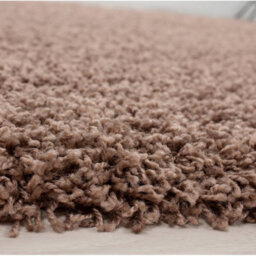 Uetian Soft Touch Thick Pile Shaggy Living Room Area Rug Small Rectangular Size Non Shedding Mocha 60X110 Cm 5Cm Thickness - thumbnail 4