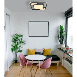 Luminosa Lighting Luminosa Nirra 42Cm Integrated Led Semi Flush Ceiling Light Graphite Led 3000K - thumbnail 5