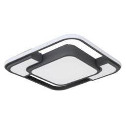 Luminosa Lighting Luminosa Nirra 42Cm Integrated Led Semi Flush Ceiling Light Graphite Led 3000K - thumbnail 2