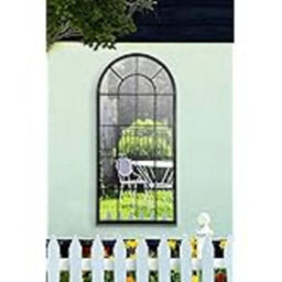 Deenz Window Style Wall Mirror Simply Stylish Decor Mirror Wall Window Mirror 69X 34Cm (Black Rustic) - thumbnail 1