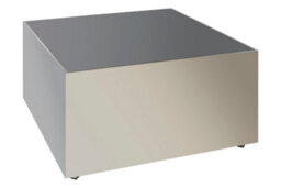 Orsina Carlox Square Chrome Finish Coffee Table - thumbnail 4