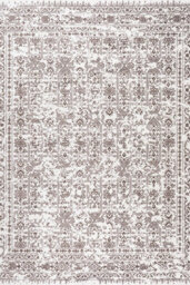 The Rugs Montana Cream And Brown Oriental Area Rug And Runner Soft Durable Pet Friendly Easy To Clean Living Room Bedroom 3716Crbw - thumbnail 1