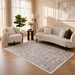The Rugs Montana Cream And Brown Oriental Area Rug And Runner Soft Durable Pet Friendly Easy To Clean Living Room Bedroom 3716Crbw - thumbnail 6