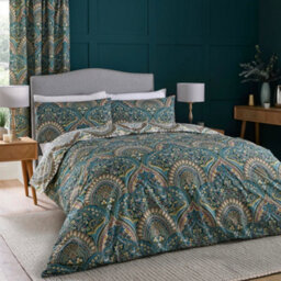 Dreams & Drapes Palais Rich Jacobean Damask Print Duvet Cover Set - thumbnail 1